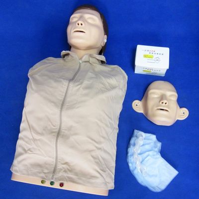 Elektronisch Bust CPR Training Mannequin Patiëntenzorg Demonstratie met geavanceerd PVC