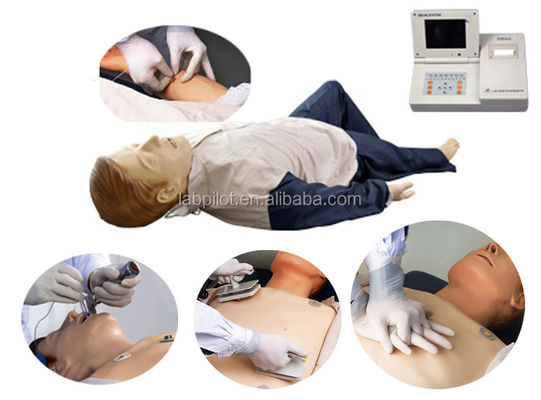 Mannequin voor uitgebreide noodopleiding CPR Intubatie Defibrillatie en IV-injectie