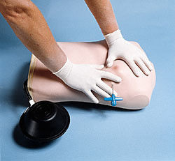Medische Wetenschappen Borstbuis Mannequin voor Spanning Pneumothorax Decompressie Training Model