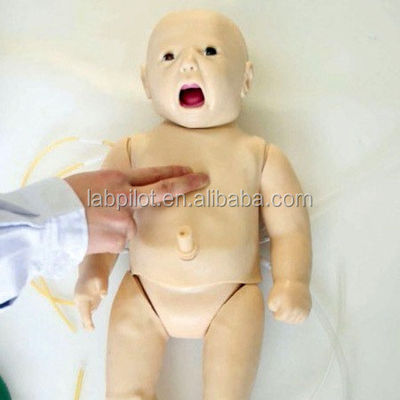 Realistische huidsimulatie PALS Pasgeboren babypop voor auscultatie en EKG-training