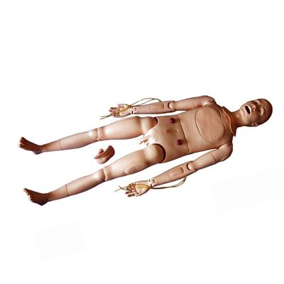 Mannen- en vrouwenverpleegkundige opleiding Mannequin voor flexibele patiëntenzorg Demonstratie