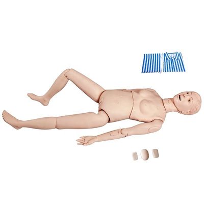 Medische wetenschappen Basistype Vrouwelijke verpleegkunst Mannequin Training Simulator met geavanceerde PVC