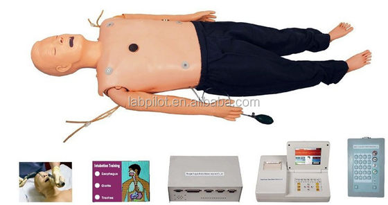 Mannequin voor Advanced Life Support Training CPR AED ECG Intubatie Eerste Hulp Simulator