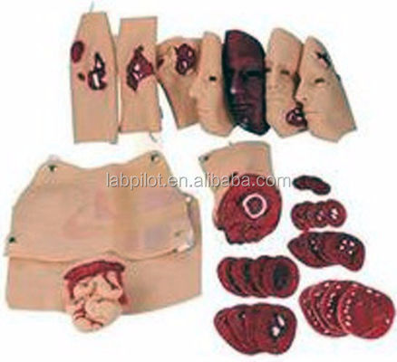 Model voor noodopleiding Advanced PVC Facial Burn Trauma Evaluation Model