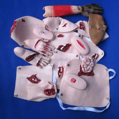 Model voor noodopleiding Advanced PVC Facial Burn Trauma Evaluation Model