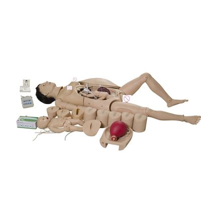 Geboorteopleidingspop voor realistische noodsimulaties van moeders en neonaten