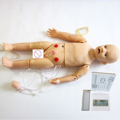 Pediatrische zorg Eenjarig kind Verpleegkunde en CPR Mannequin voor levensreddende opleiding