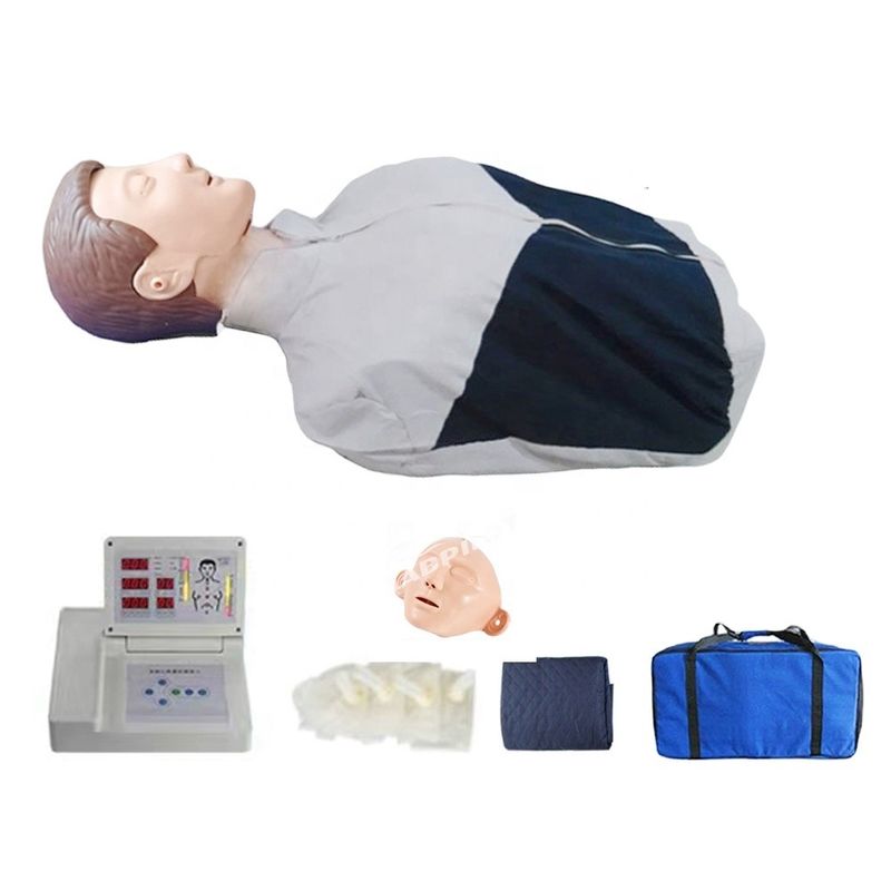 Medische wetenschappen Volwassen halflichaam CPR Torso Mannequin voor noodvaardigheden Praktijkmodel
