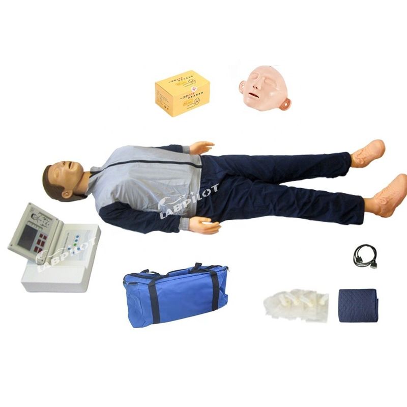 Realistisch menselijk poppetje groot LCD reanimatie onderwijsmodel voor volwassen CPR-opleiding