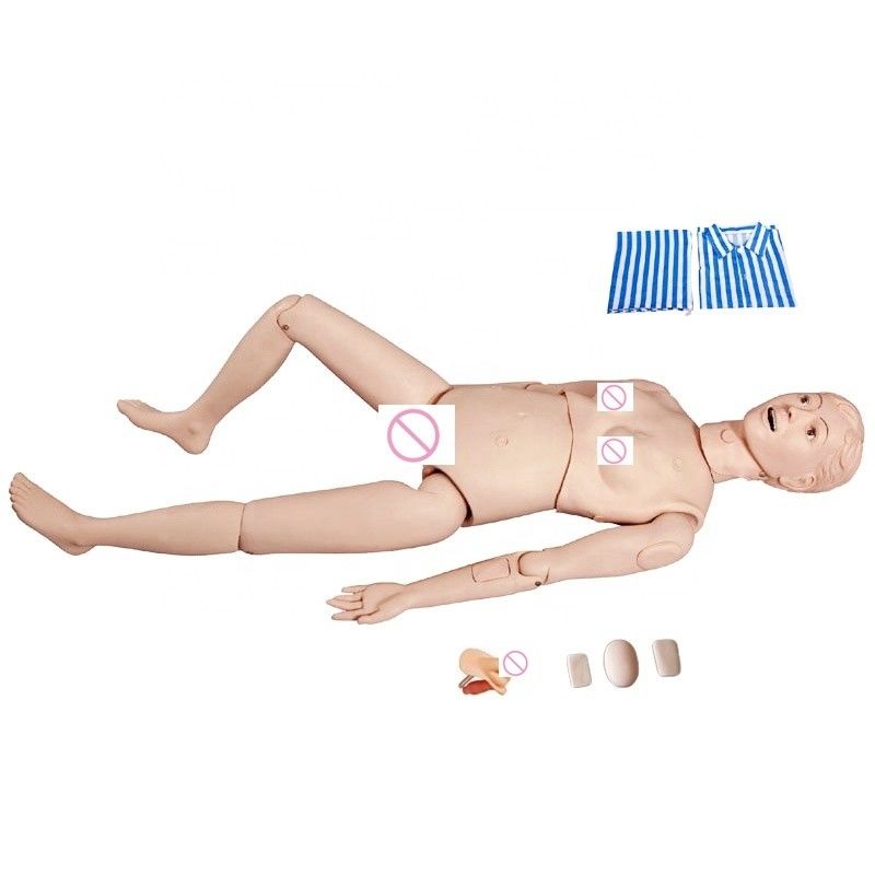 Medische wetenschappen Basistype Vrouwelijke verpleegkunst Mannequin Training Simulator met geavanceerde PVC