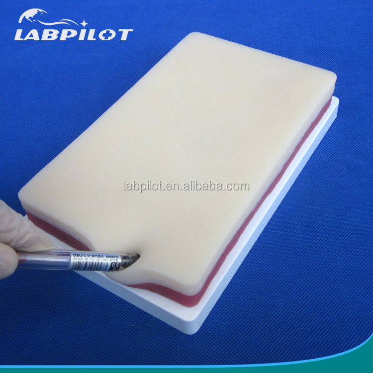 Medisch onderwijs simulators Elastische 3-laag chirurgische Suring Pad voor spieren en huid