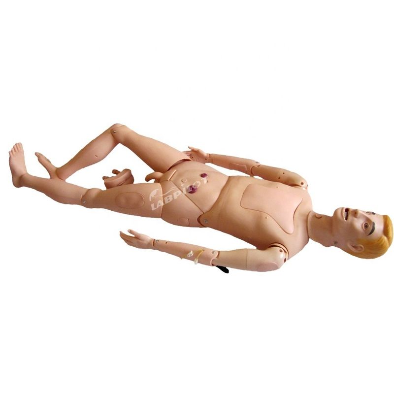 Geavanceerd PVC Mensengrootte Multifunctionele mannelijke verpleegkundige opleiding Mannequin voor training